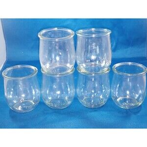 DIYArts/crafts Set Of 6 Petit Pot Glass Jars Pots 4 Wedding ,candles,plants  etc